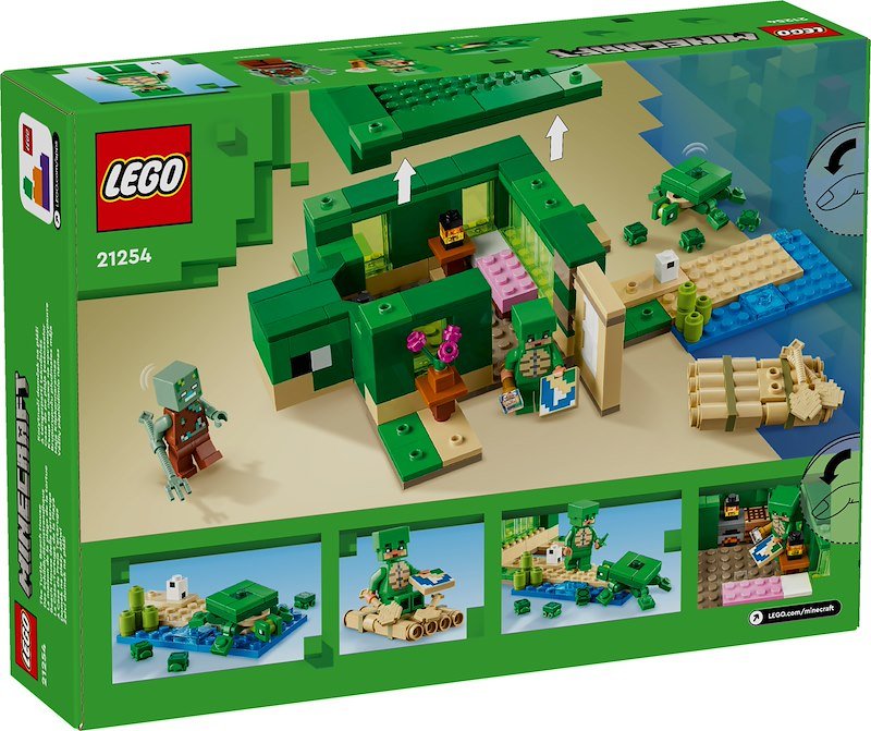 Lego® Beach House della tartaruga Minecraft 21254