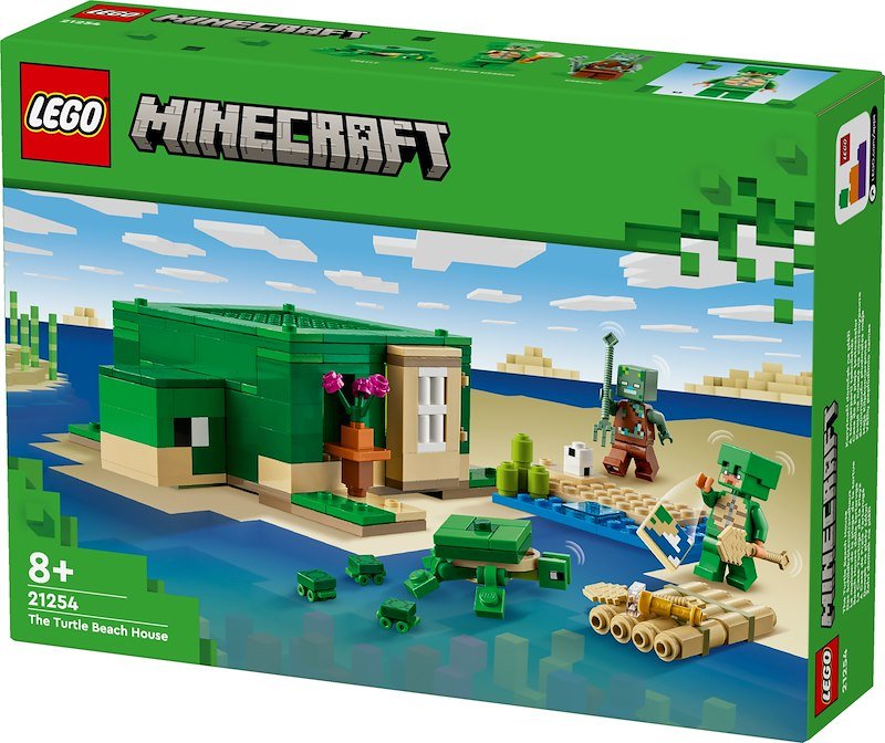 Lego® Beach House della tartaruga Minecraft 21254