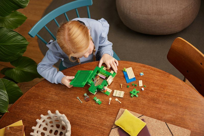 Lego® Beach House della tartaruga Minecraft 21254