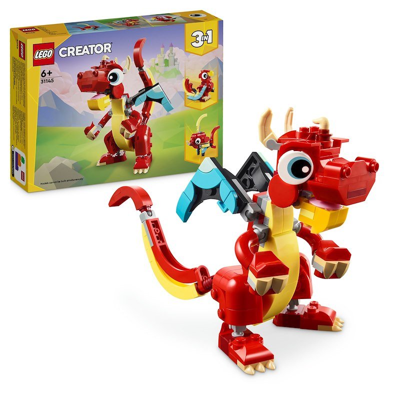 Lego® CREATOR Drago rosso 3 in 1 31145
