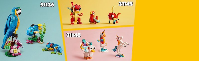 Lego® CREATOR Drago rosso 3 in 1 31145