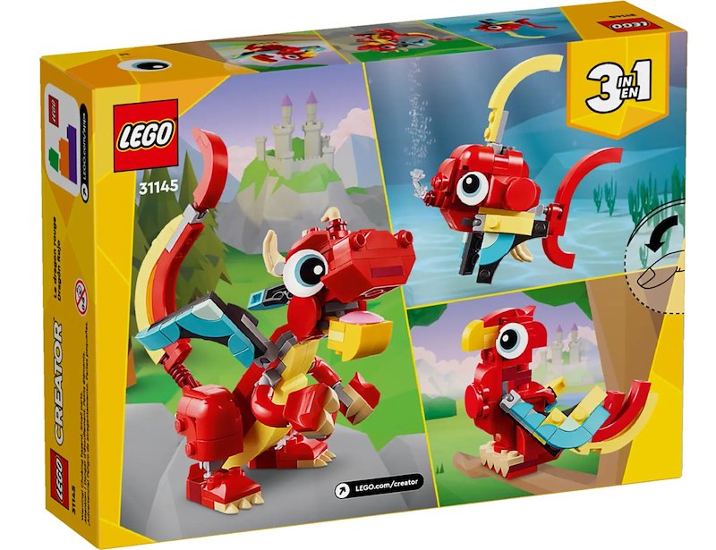 Lego® CREATOR Drago rosso 3 in 1 31145