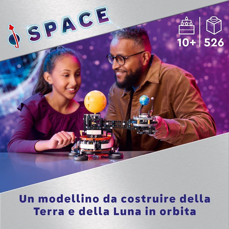 Lego Technic Pianeta Terra e Luna in orbita 42179