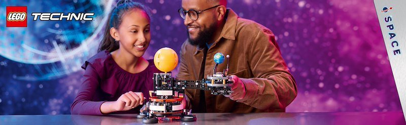 Lego Technic Pianeta Terra e Luna in orbita 42179