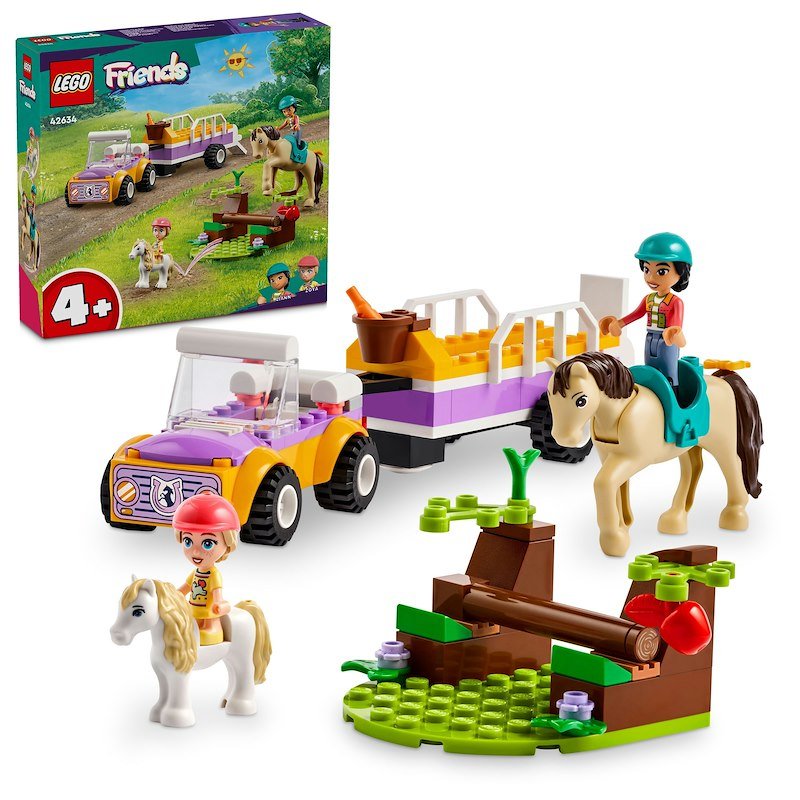Lego® Friends Rimorchio con cavallo e pony 42634