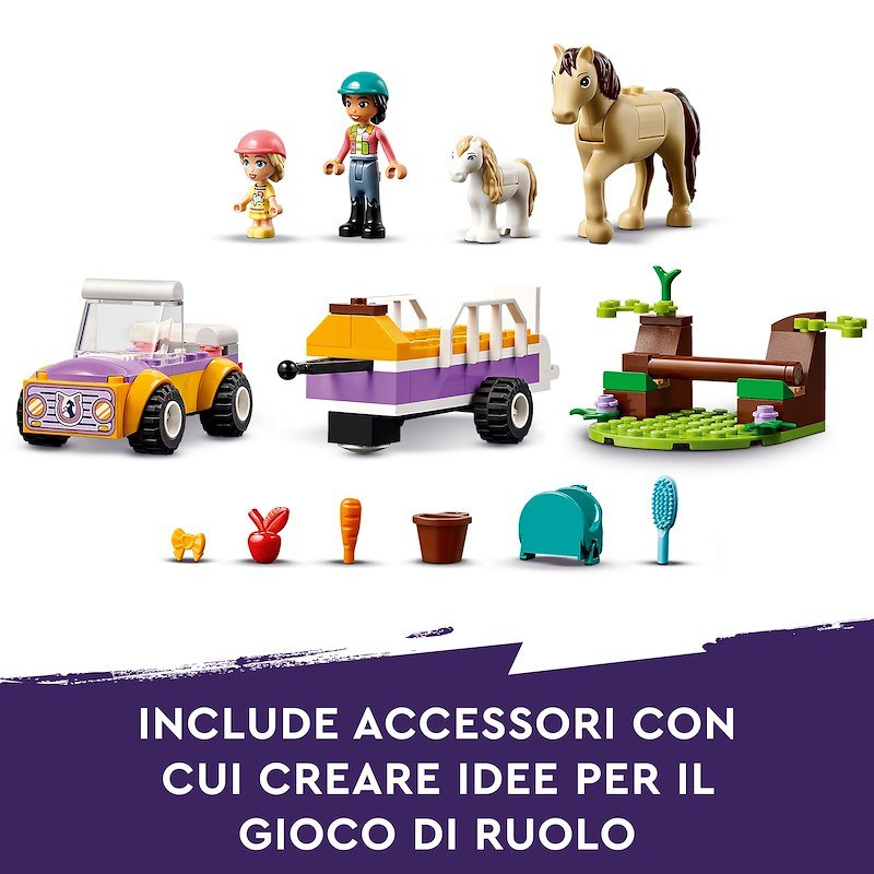 Lego® Friends Rimorchio con cavallo e pony 42634