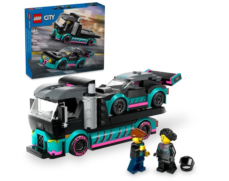 Lego® City Auto da corsa e trasportatore 60406