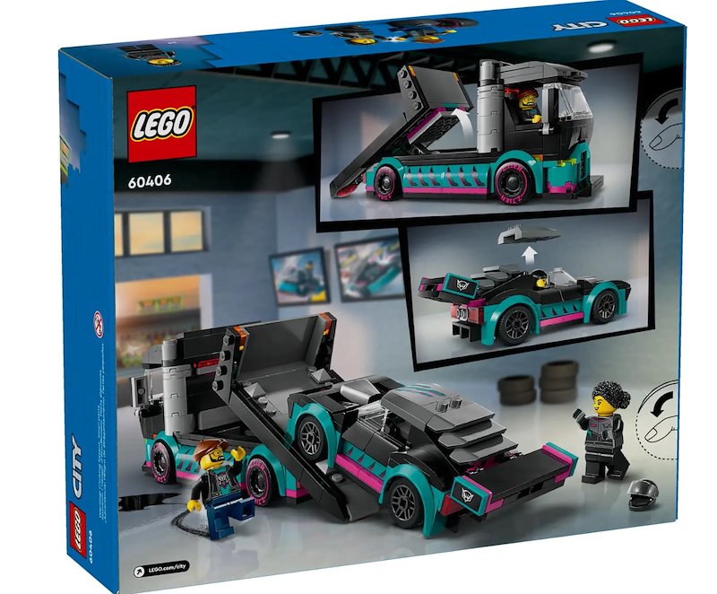 Lego® City Auto da corsa e trasportatore 60406