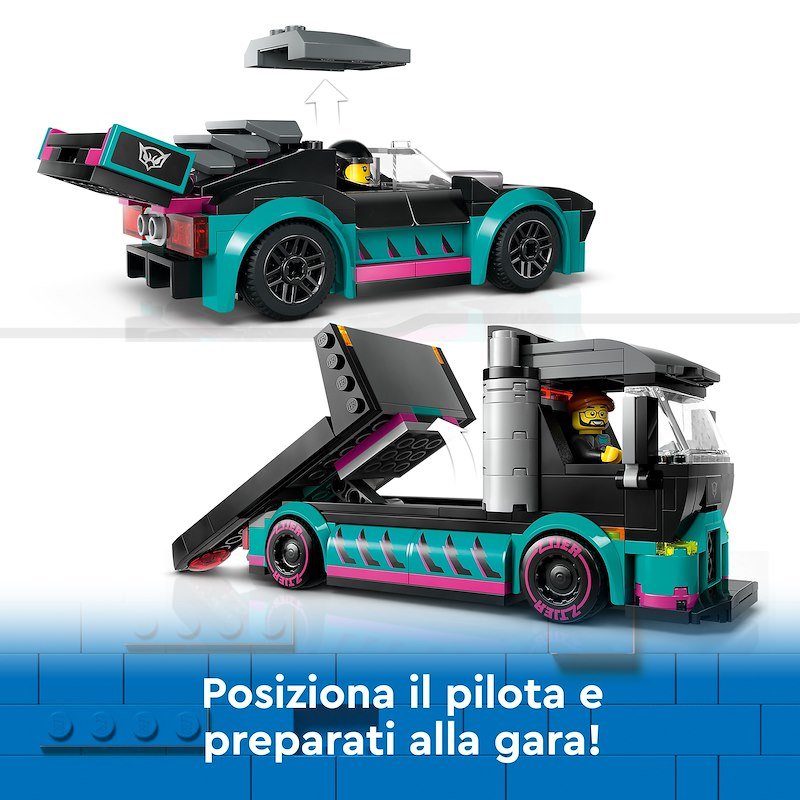 Lego® City Auto da corsa e trasportatore 60406
