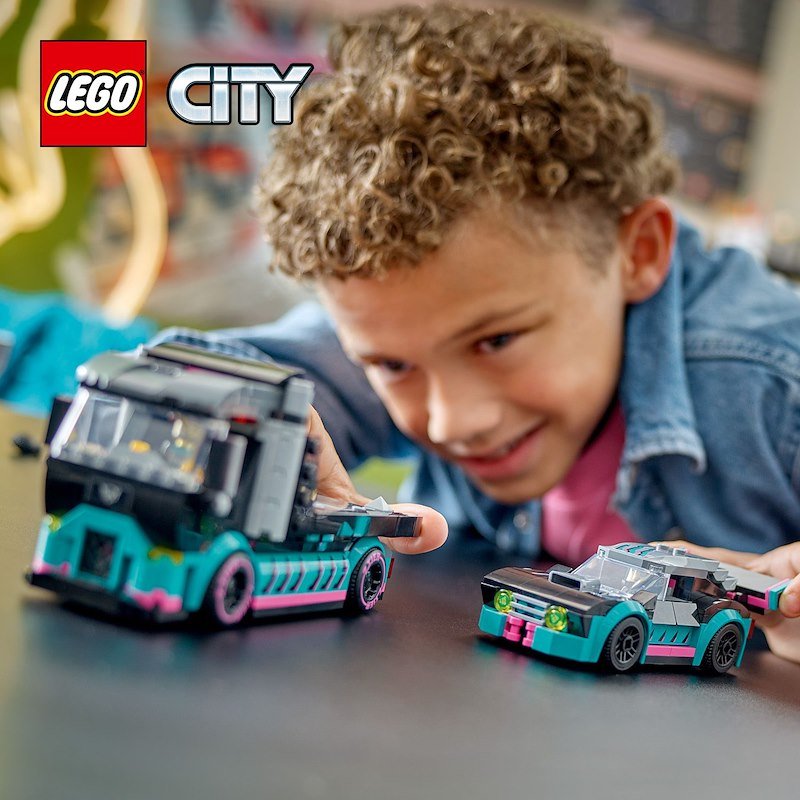 Lego® City Auto da corsa e trasportatore 60406
