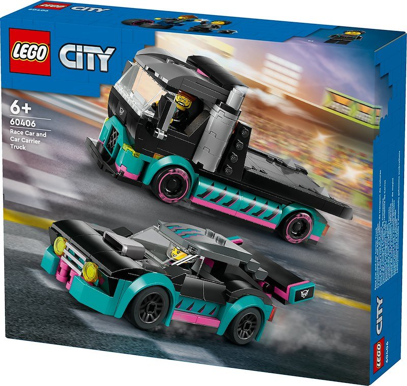 Lego® City Auto da corsa e trasportatore 60406