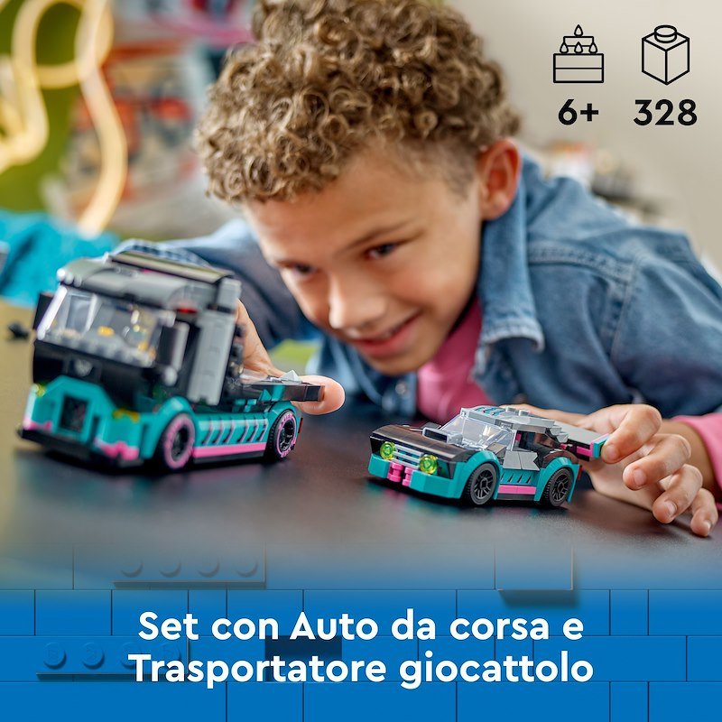 Lego® City Auto da corsa e trasportatore 60406