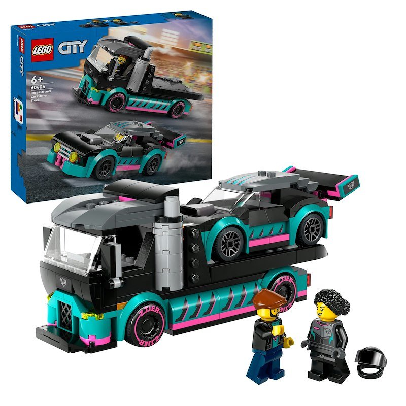 Lego® City Auto da corsa e trasportatore 60406