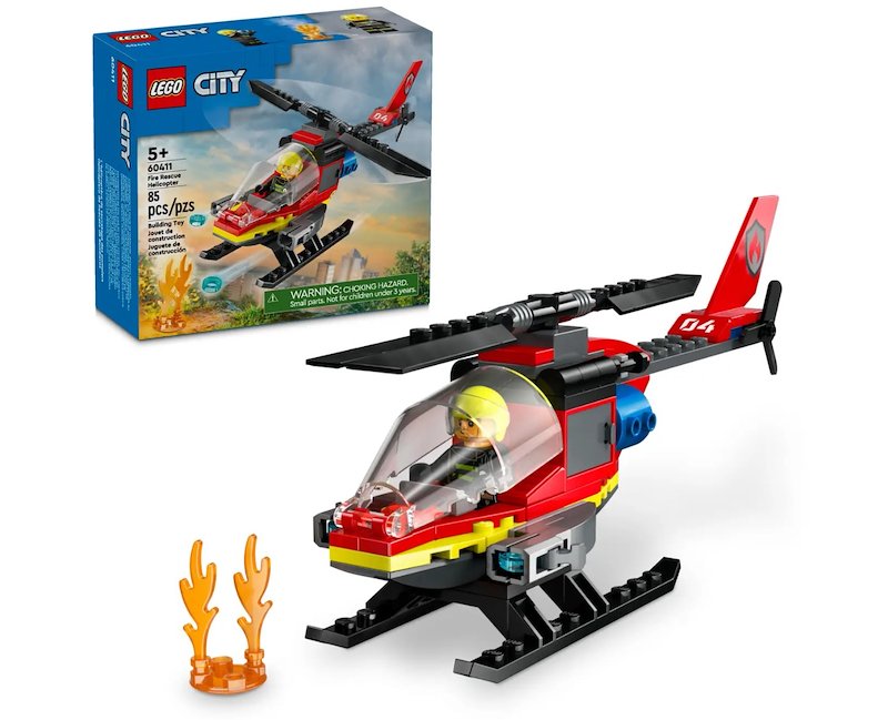 Lego® City Elicottero dei pompieri 60411