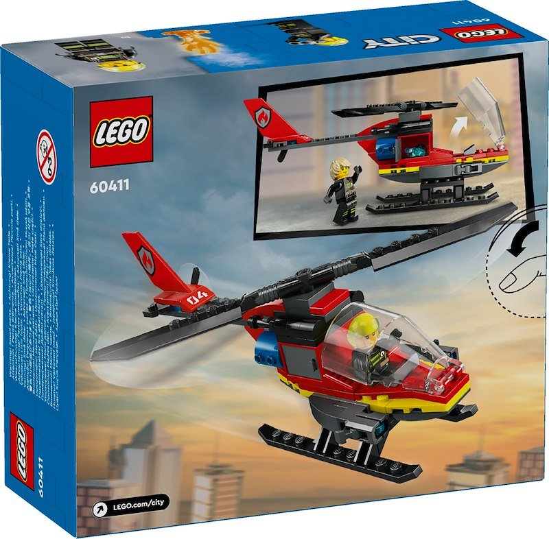 Lego® City Elicottero dei pompieri 60411