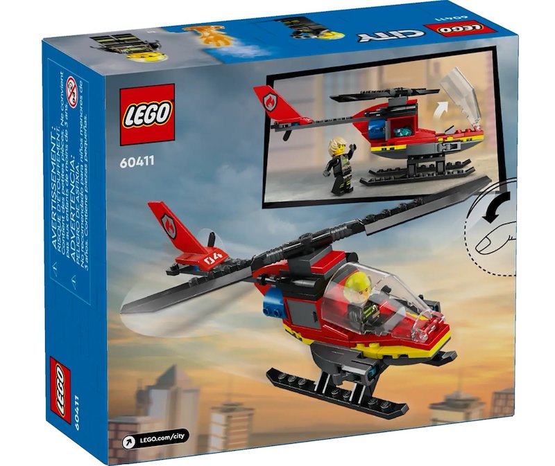 Lego® City Elicottero dei pompieri 60411
