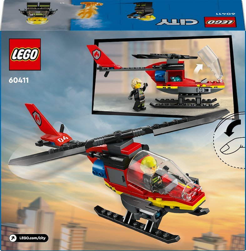 Lego® City Elicottero dei pompieri 60411