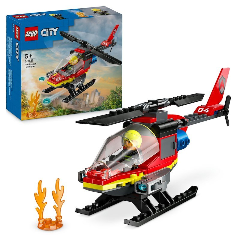 Lego® City Elicottero dei pompieri 60411