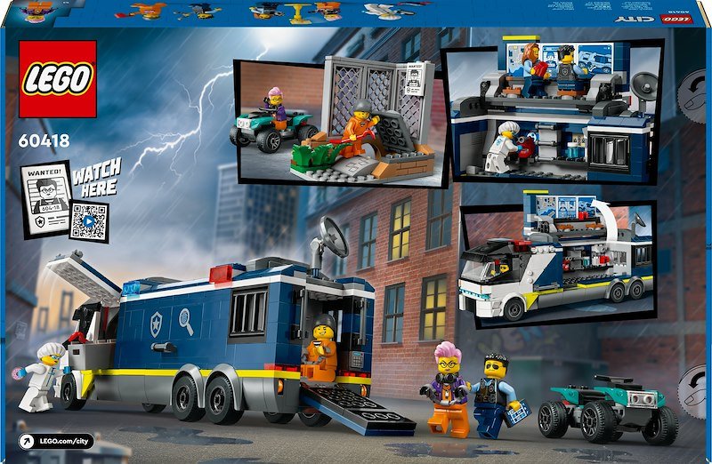 Lego City Camion laboratorio mobile della polizia 60418