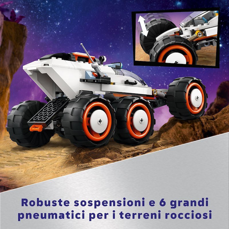 Lego® City Rover esploratore spaziale e vita aliena 60431