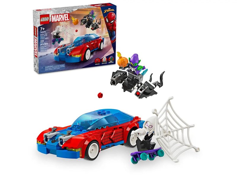 Lego® Marvel Auto da corsa di Spider-Man e Venom Goblin 76279