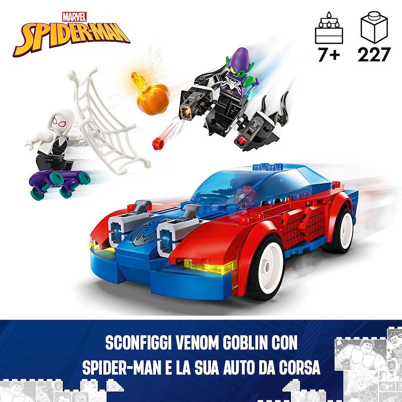 Lego® Marvel Auto da corsa di Spider-Man e Venom Goblin 76279