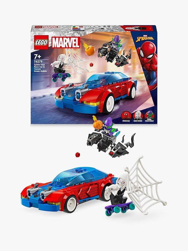 Lego® Marvel Auto da corsa di Spider-Man e Venom Goblin 76279