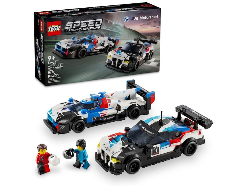 Lego Auto da corsa BMW M4 GT3 e BMW M Hybrid V8 76922