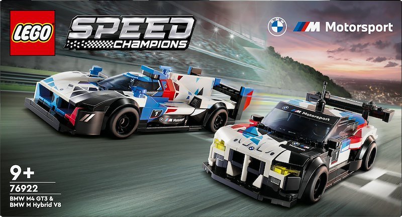 Lego Auto da corsa BMW M4 GT3 e BMW M Hybrid V8 76922