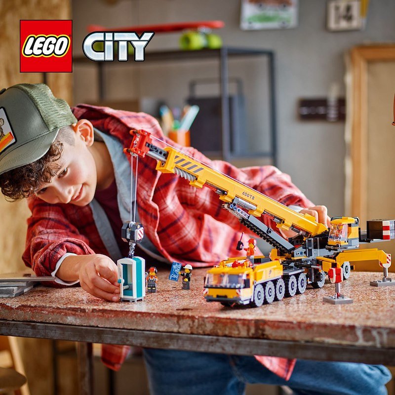 Lego Gru Da Cantiere Mobile Gialla - 60409