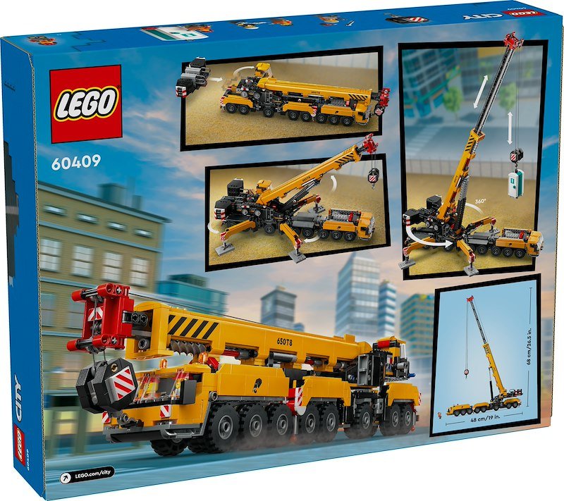 Lego Gru Da Cantiere Mobile Gialla - 60409