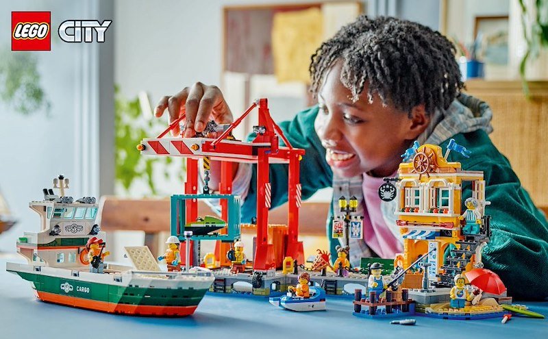 Lego Porto E Nave Merci - 60422