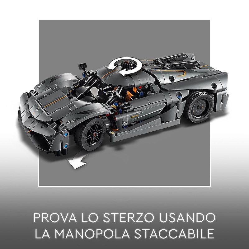 Lego® HYPERCAR KOENGISEGG JESKO ABSOLUT GRIGIA - 42173