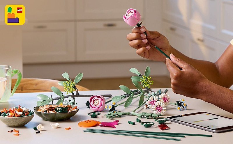 Lego Bouquet Di Fiori Rosa - 10342