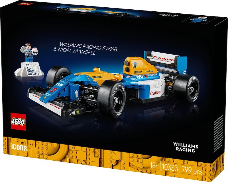 Lego Icons Williams Racing FW14B e Nigel Mansell 10353