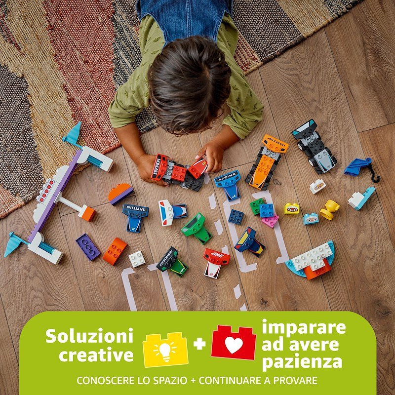 Lego Duplo Auto da corsa e piloti Team F1 10445