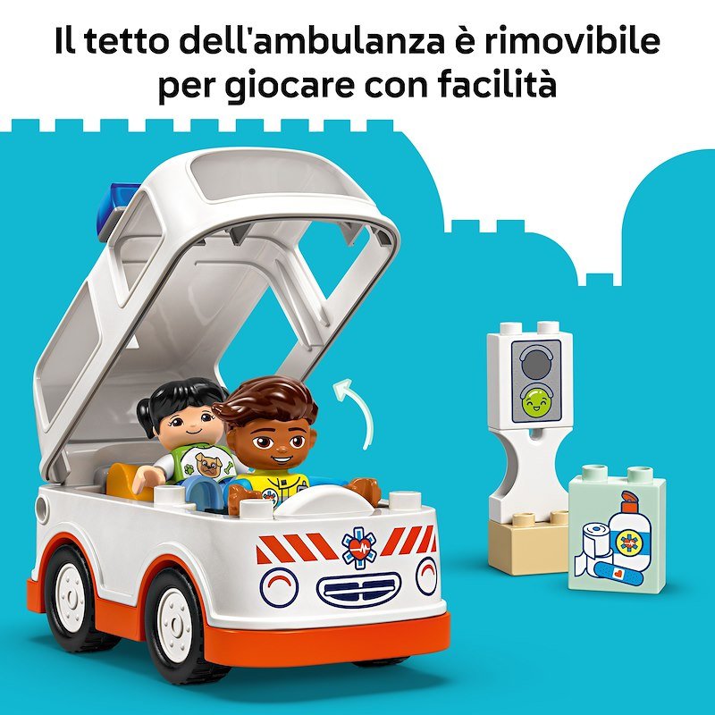 Lego Duplo Ambulanza e autista 10447