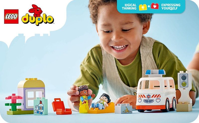 Lego Duplo Ambulanza e autista 10447