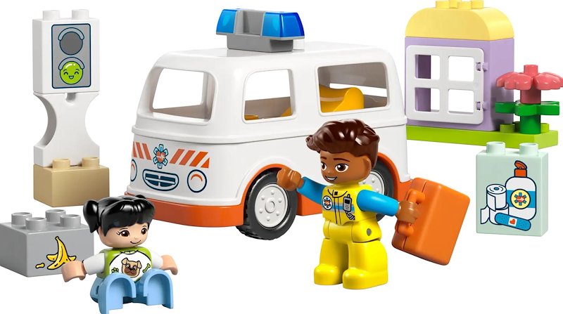 Lego Duplo Ambulanza e autista 10447