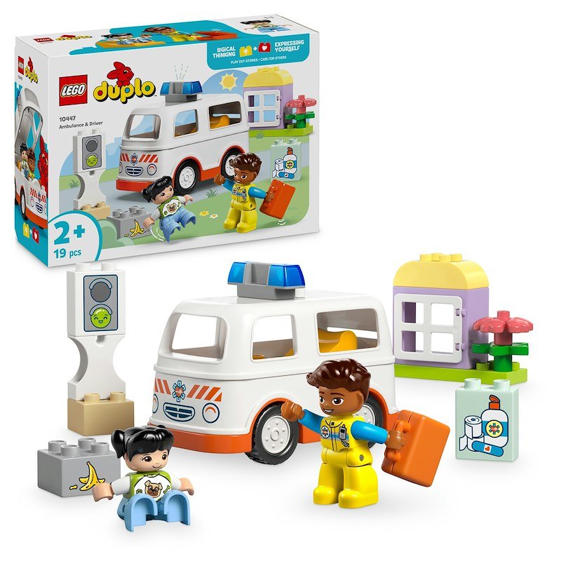 Lego Duplo Ambulanza e autista 10447