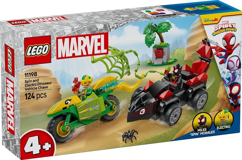 Lego Marvel Inseguimento sui Dino-Veicoli Si Spin ed Electro11198