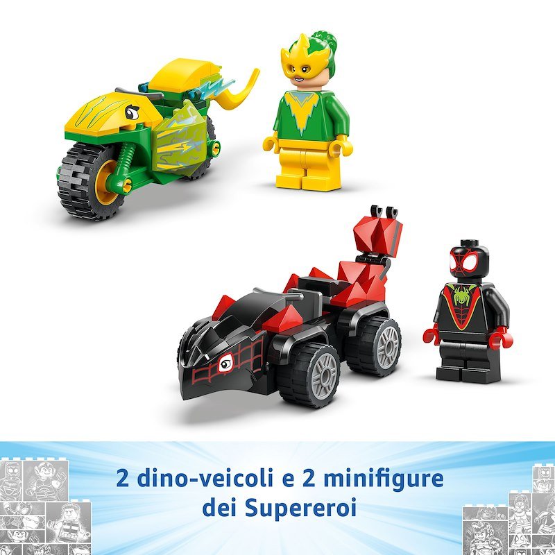 Lego Marvel Inseguimento sui Dino-Veicoli Si Spin ed Electro11198