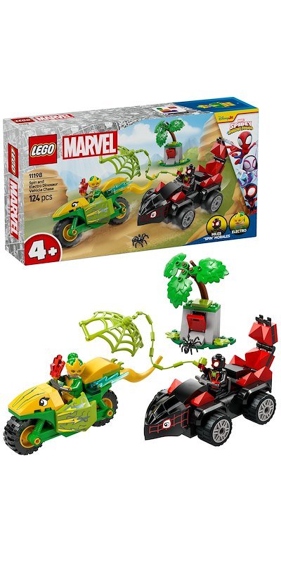 Lego Marvel Inseguimento sui Dino-Veicoli Si Spin ed Electro11198