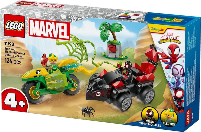 Lego Marvel Inseguimento sui Dino-Veicoli Si Spin ed Electro11198