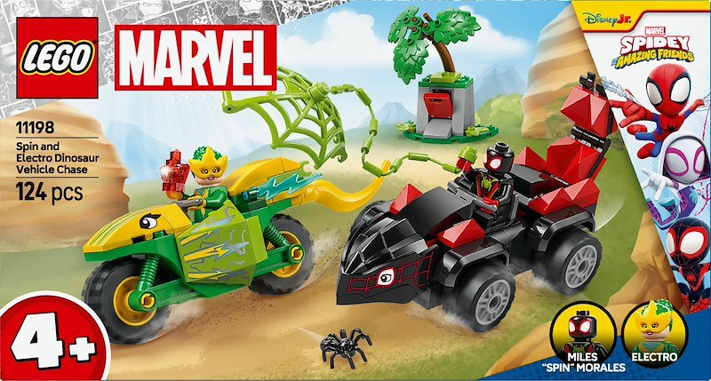 Lego Marvel Inseguimento sui Dino-Veicoli Si Spin ed Electro11198