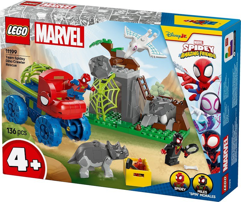 Lego Team Spidey: Salvataggio Su Dino-Ruspa - 11199
