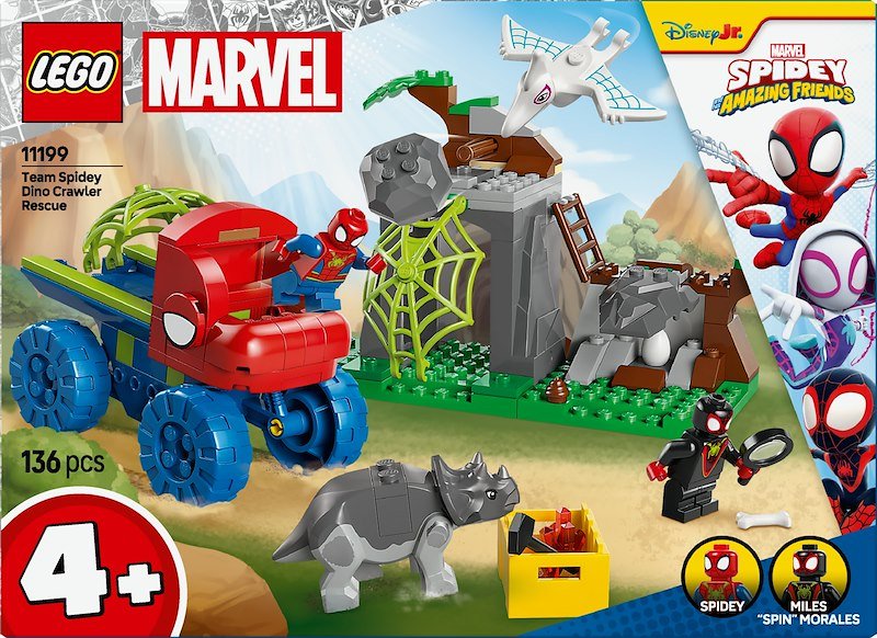 Lego Team Spidey: Salvataggio Su Dino-Ruspa - 11199
