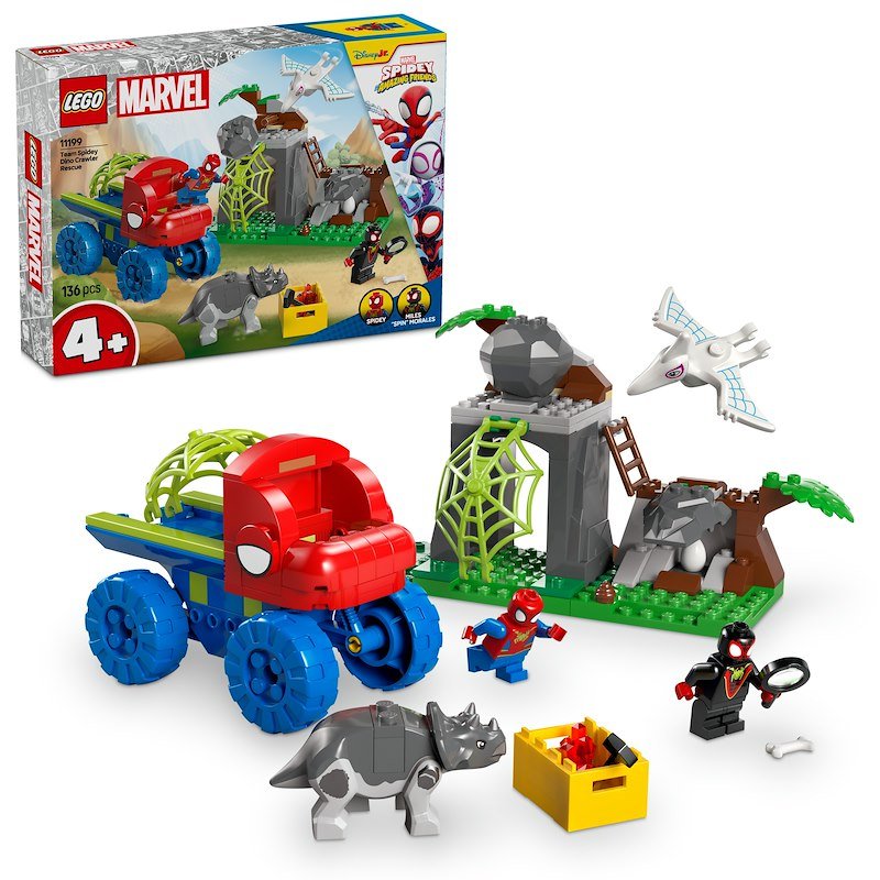 Lego Team Spidey: Salvataggio Su Dino-Ruspa - 11199