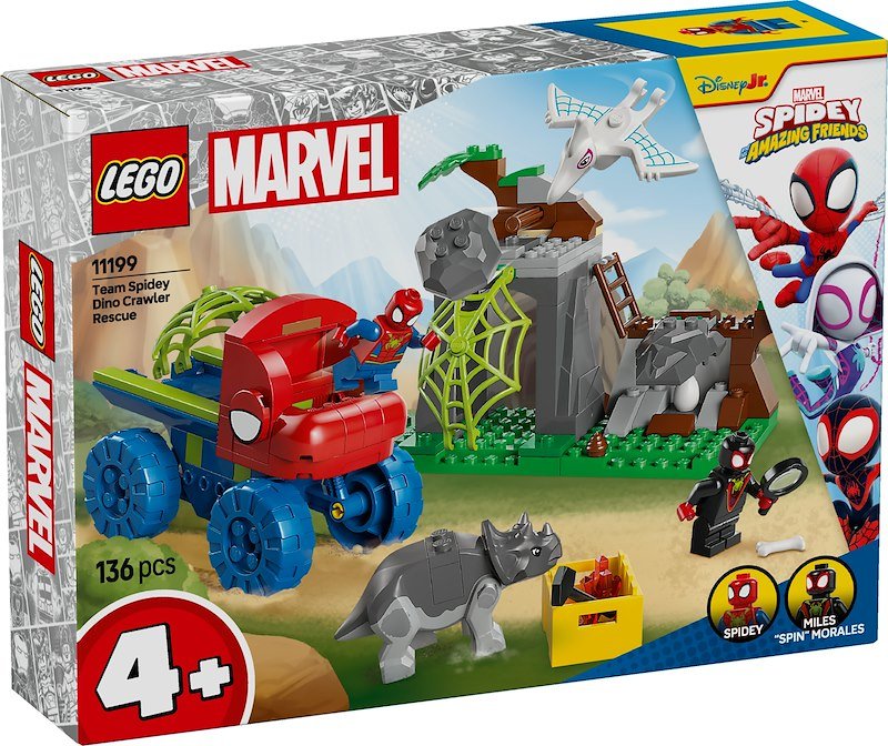 Lego Team Spidey: Salvataggio Su Dino-Ruspa - 11199