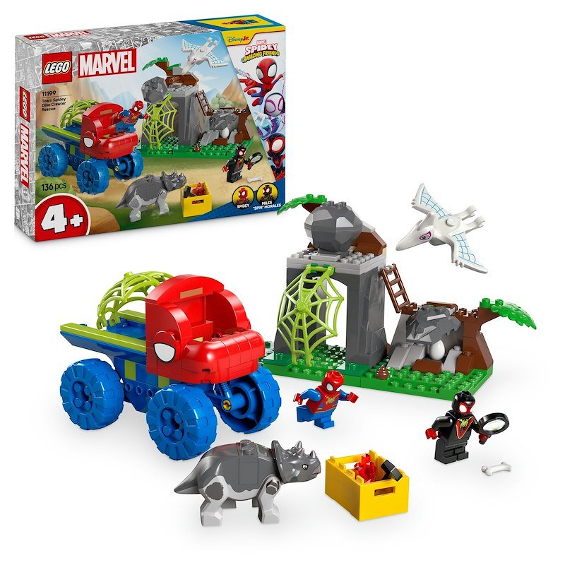 Lego Team Spidey: Salvataggio Su Dino-Ruspa - 11199